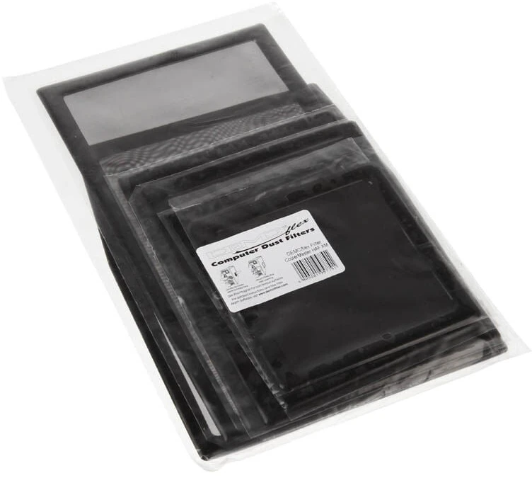 Demciflex dust filter set for Cooler Master HAF XM – juodos spalvos