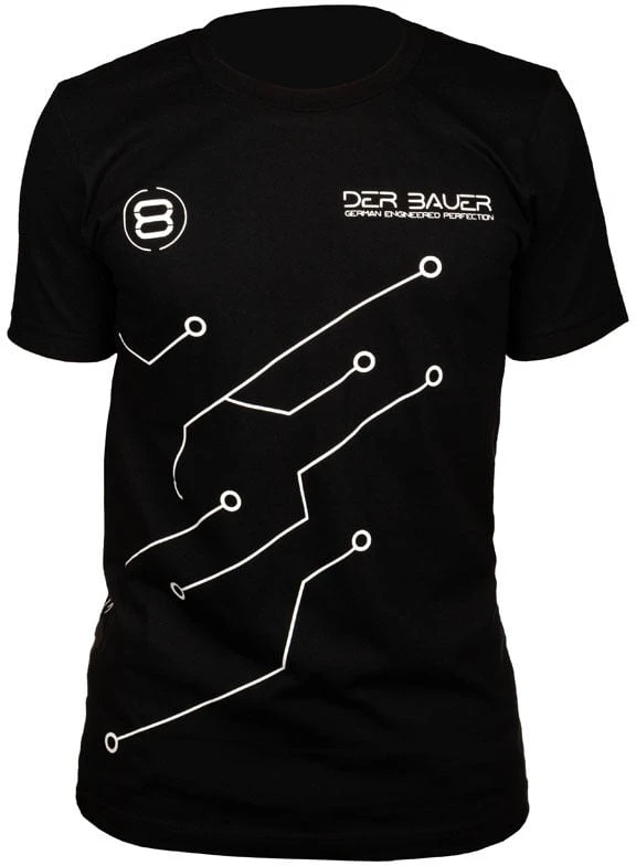 „der8auer“ marškinėlių PCB dizainas (M)