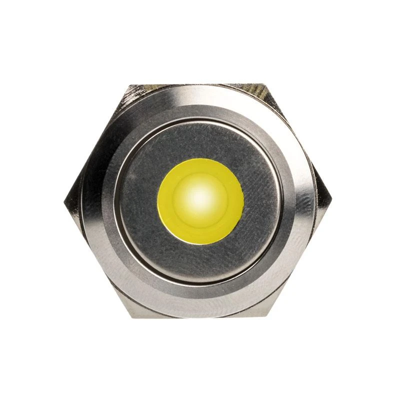 DimasTech Vandalism Button 25mm, Silverline Dot – RGB