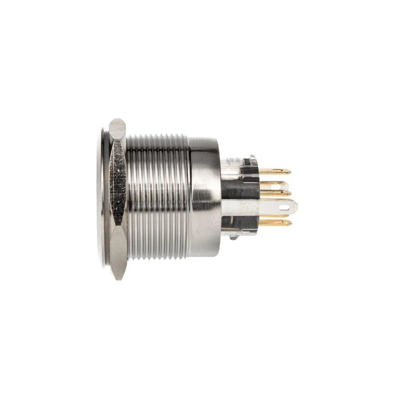 DimasTech Vandalism Button 25mm, Silverline Dot – RGB