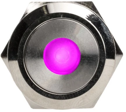 „DimasTech“ vandalizmo jungiklis/mygtukas 19 mm, „Silverline Dot“ – RGB