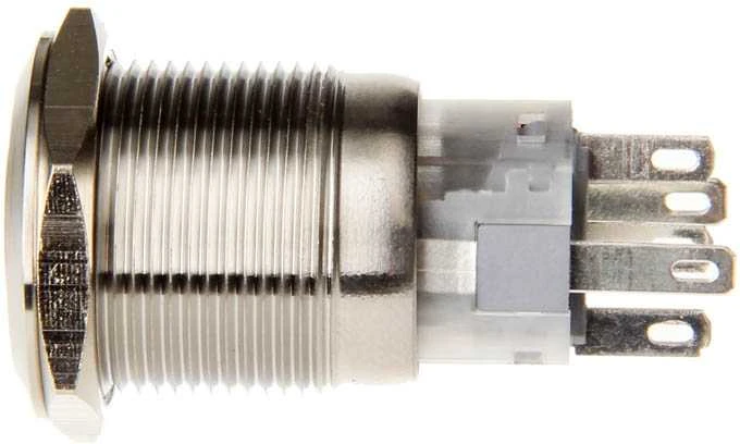 DimasTech vandalizmo mygtukas 19 mm – Silverline – žalios spalvos