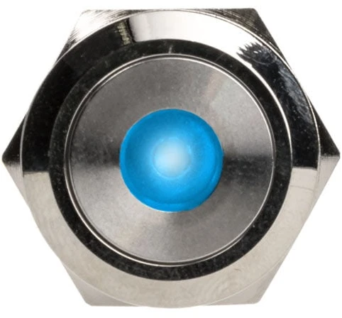 DimasTech Vandalism Button 22mm, Silverline Dot – RGB