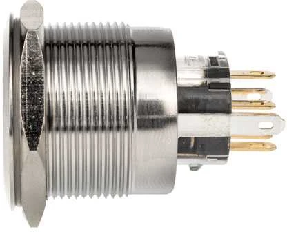 DimasTech Vandalism Button 25mm, Silverline Dot – RGB