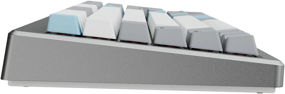 Ducky Cushion 98 Klaviatūra žaidimams, 96%, US išdėstymas (ANSI), Shush Žalias Switches - Sidabrinis