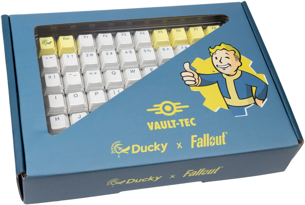 Klaviatūra Ducky Ducky x Fallout Keycap Set – 132 vnt, ANSI US išdėstymas