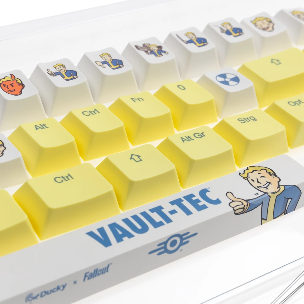 Klaviatūra Ducky Ducky x Fallout Keycap Set – 132 vnt, ANSI US išdėstymas