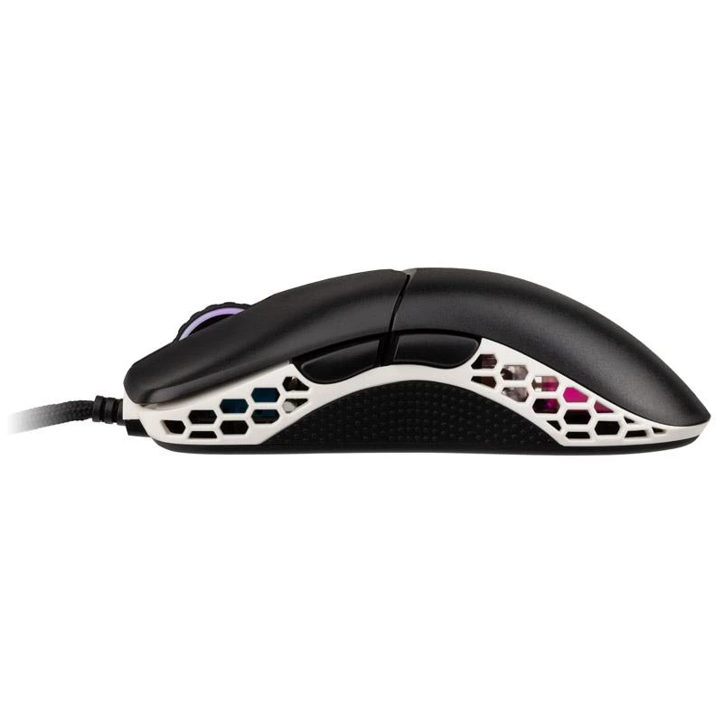 Ducky Feather Black & White pelė žaidimams su Huano Switch