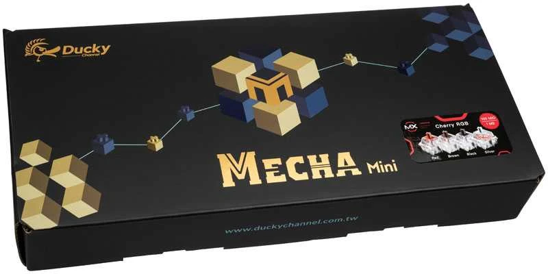 Ducky Mecha Mini Klaviatūra žaidimams, MX-Speed-Sidabrinis, RGB-LED - juodas