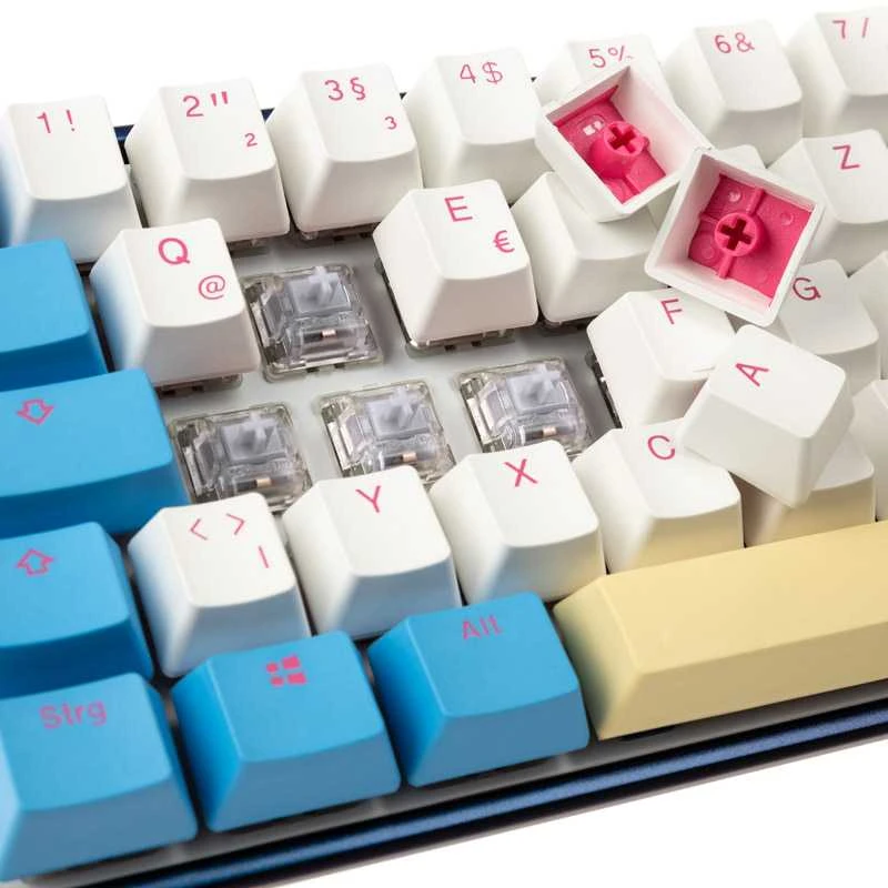 Klaviatūra Ducky Mecha SF Limited Dawn Edition, RGB LED - MX Speed Sidabrinis