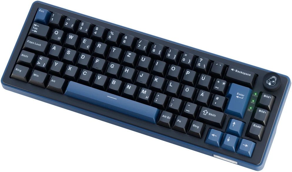 Ducky OK-M 65 žaidimų klaviatūra, 65%, karšto keitimo, RGB, ISO – KTT Linear