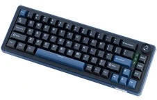 Ducky OK-M 65 Klaviatūra žaidimams, 65%, Hot-Swappable, RGB, ANSI – KTT Baby Mėlyna Switches