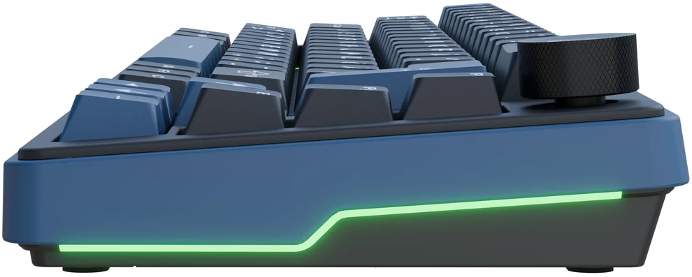 Ducky OK-M 65 žaidimų klaviatūra, 65%, Hot-Swappable, RGB, ANSI – KTT Wine raudoni jungikliai