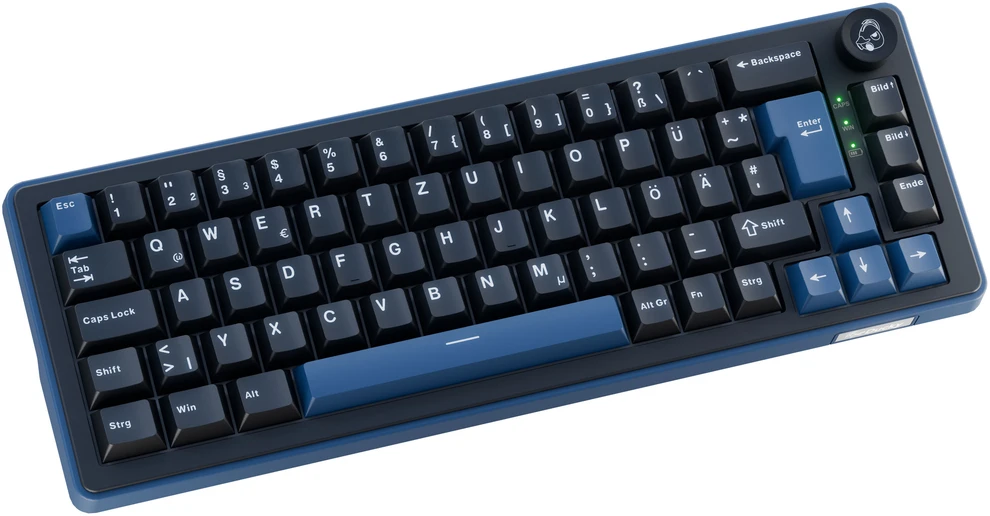 Ducky OK-M 65 žaidimų klaviatūra, 65%, karšto keitimo, RGB, ISO – KTT Linear