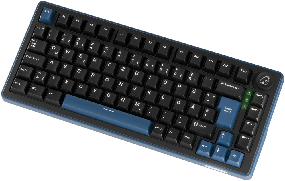 Ducky OK-M 75 žaidimų klaviatūra, 75%, Hot-Swappable, RGB, ISO – KTT Linear