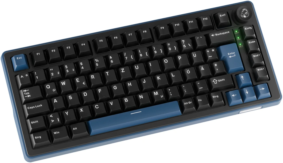 Ducky OK-M 75 žaidimų klaviatūra, 75%, Hot-Swappable, RGB, ISO – KTT Linear