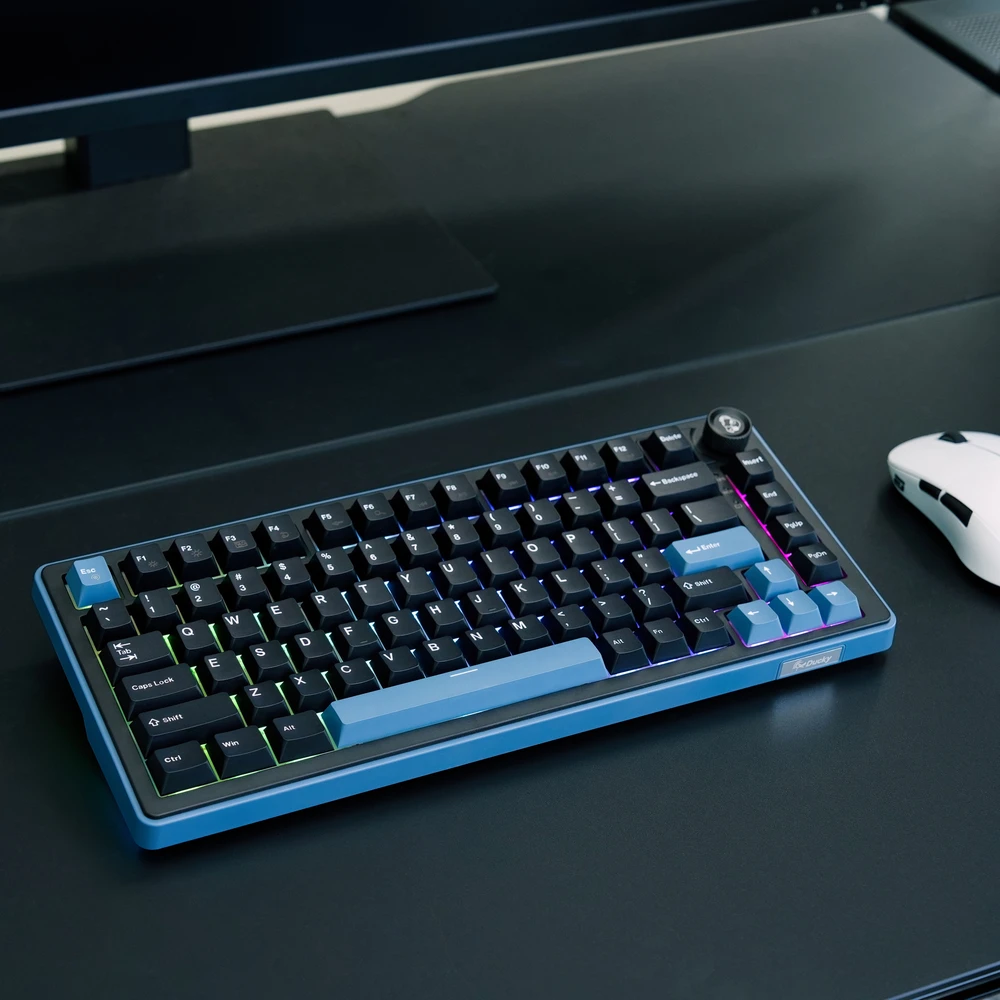 Ducky OK-M 75 žaidimų klaviatūra, 75%, Hot-Swappable, RGB, ISO – KTT Linear