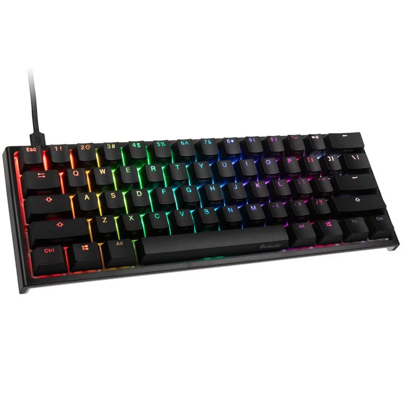 Mechaninė klaviatūra Ducky One 2 Mini RGB, PBT, MX Raudona, US išdėstymas