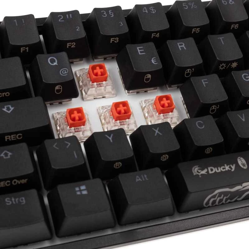 Ducky One 2 Pro Mini Klaviatūra žaidimams, RGB LED - Kailh Raudona