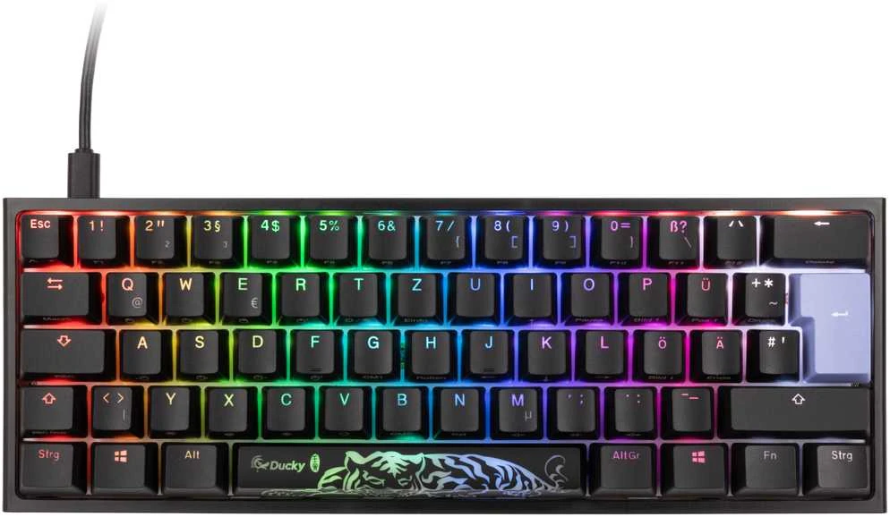 Klaviatūra Ducky Ducky One 2 Pro Mini Klaviatūra žaidimams, RGB LED - Cherry Raudona