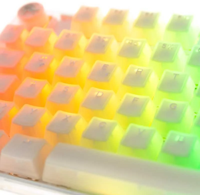 Ducky One 3 Aura Baltas Klaviatūra žaidimams, RGB LED - MX-Brown