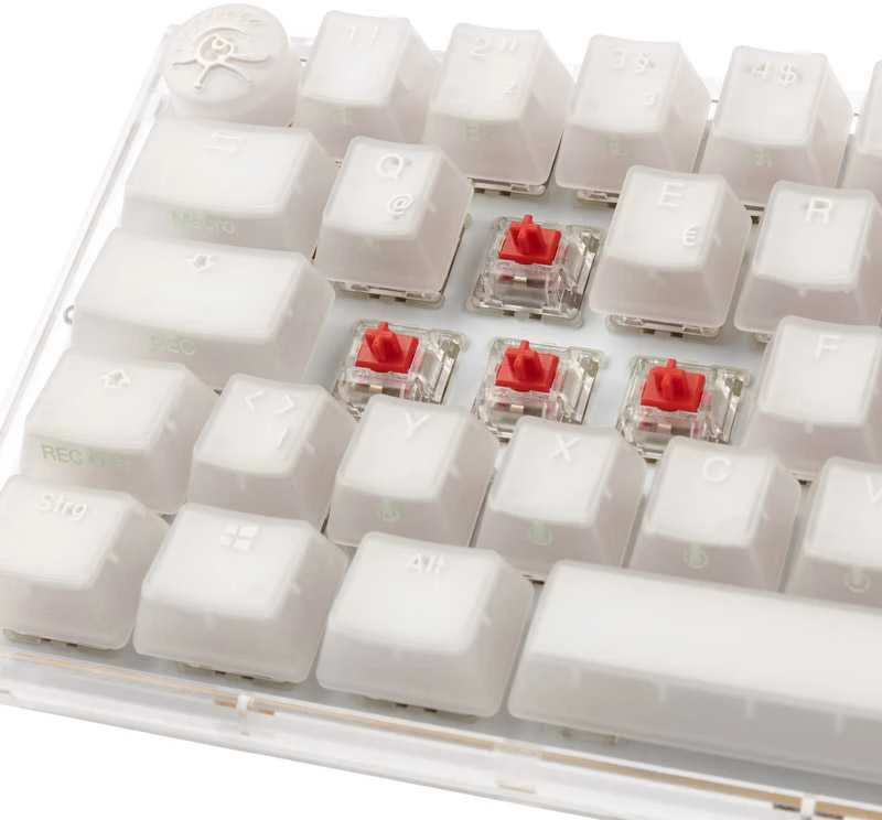 Klaviatūra Ducky One 3 Aura Baltas Mini MX-Raudona (DKON2161ST-RDEPDAWWWWC1)
