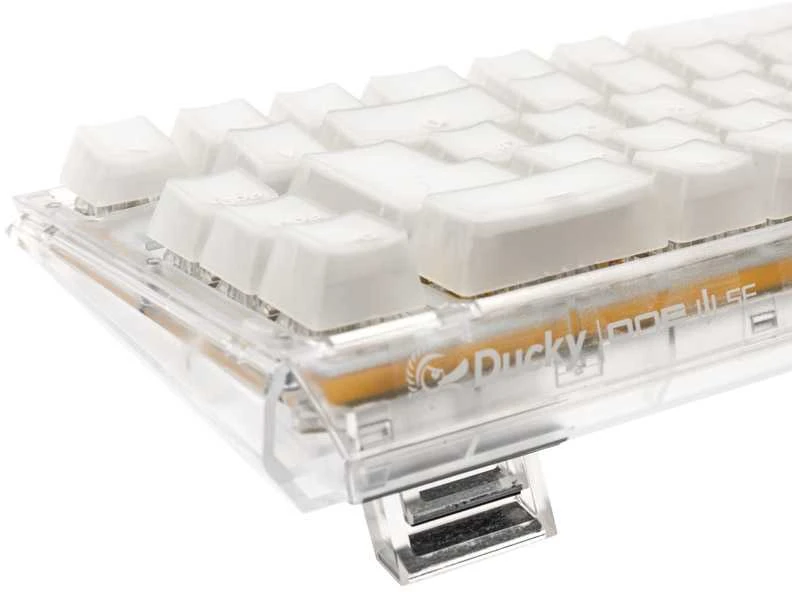 Ducky One 3 Aura Baltas SF Klaviatūra žaidimams, RGB LED - MX-Speed-Sidabrinis