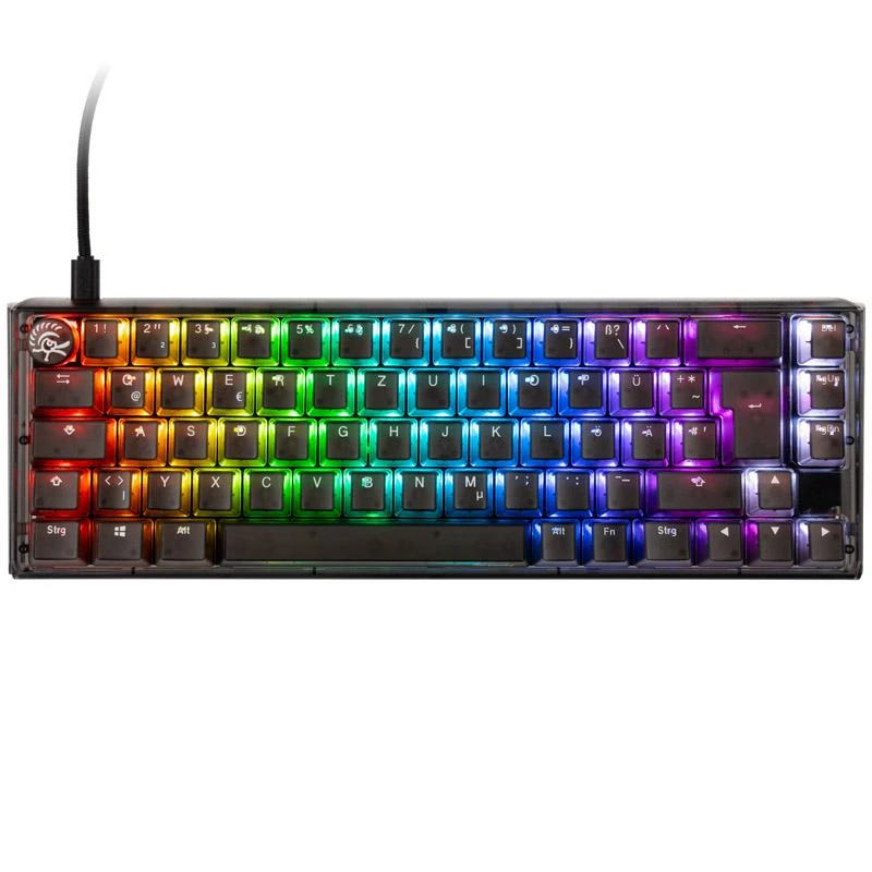 Mėlyna Ducky One 3 Aura Juodas SF Klaviatūra žaidimams, RGB LED - MX-Mėlyna