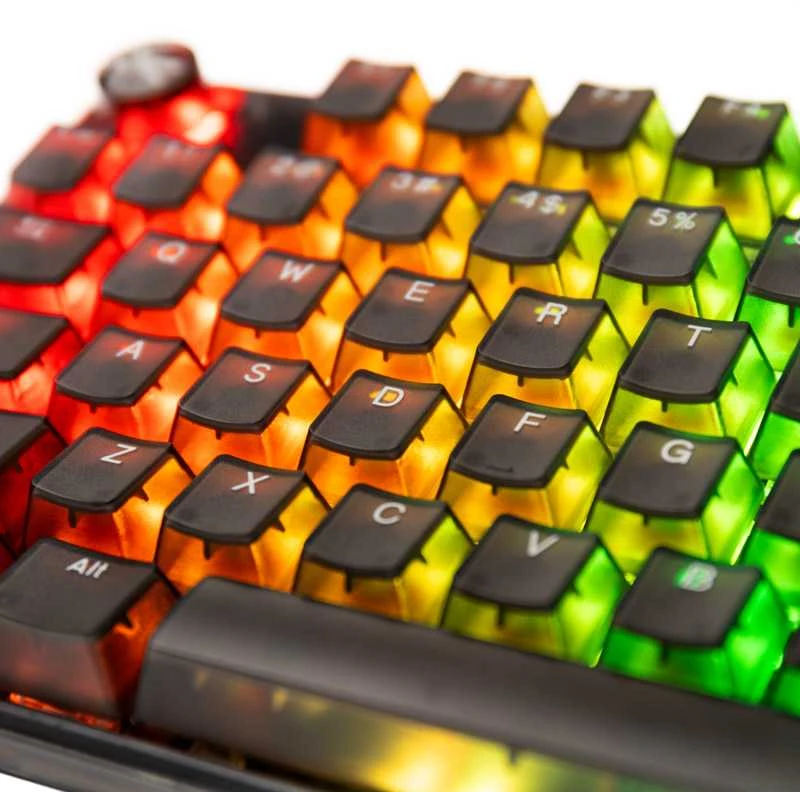 Ducky One 3 Aura Juodas TKL žaidimų klaviatūra, RGB LED – Gateron Baby Kangaroo US išdėstymas