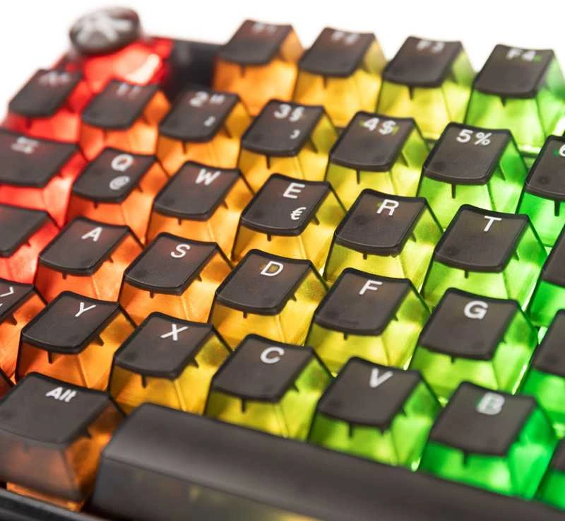 Ducky One 3 Aura Juodas TKL Klaviatūra žaidimams, RGB LED - MX-Silent-Raudona