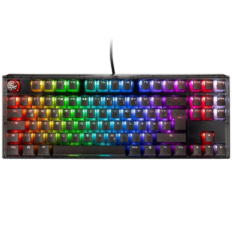 Ducky One 3 Aura Juodas TKL Klaviatūra žaidimams, RGB LED - MX-Silent-Raudona