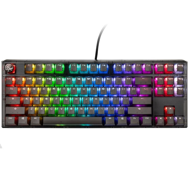 Ducky One 3 Aura Juodas TKL žaidimų klaviatūra, RGB LED – Gateron Baby Kangaroo US išdėstymas