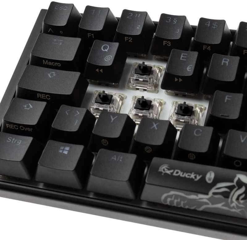 Ducky One 3 Classic Mini klaviatūra Gaming USB Niemiecki Juodas, Baltas