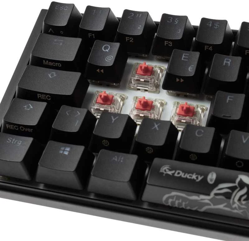 Ducky One 3 Classic Mini klaviatūra Gaming USB Niemiecki Juodas, Baltas