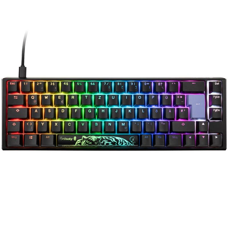 Ducky One 3 Classic Juodas/Baltas SF Klaviatūra žaidimams, RGB LED - MX-Brown