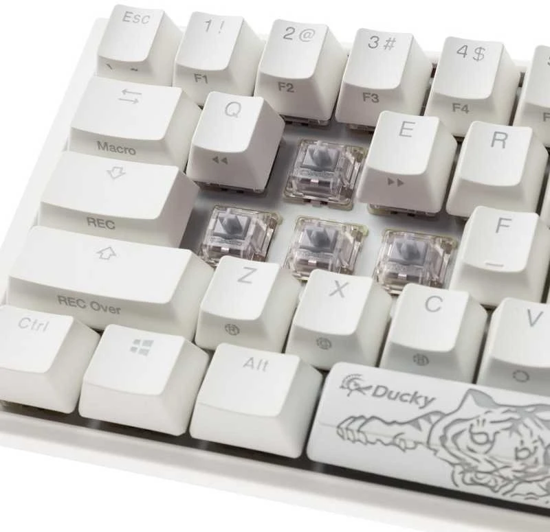 Klaviatūra Ducky One 3 Classic grynai balta Mini (JAV)