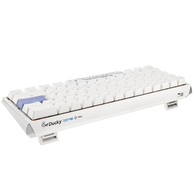 Ducky One 3 Classic Pure Baltas Mini žaidimų klaviatūra, RGB LED - MX-Raudona US išdėstymas