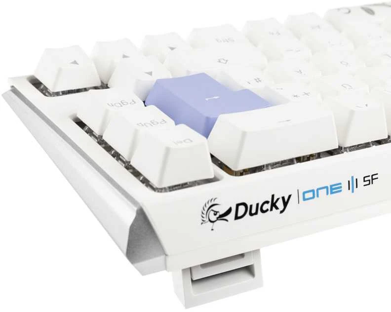 Ducky One 3 Classic Pure Baltas SF Klaviatūra žaidimams, RGB LED - MX-Raudona