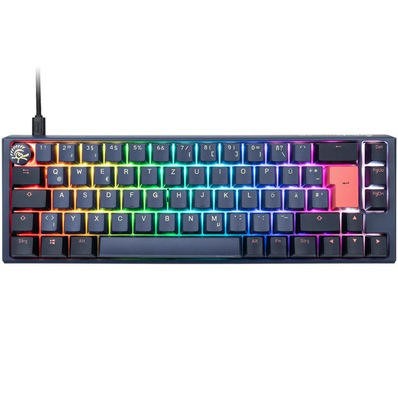 Mėlyna Ducky One 3 Cosmic Mėlyna SF Klaviatūra žaidimams, RGB LED - MX-Speed-Sidabrinis