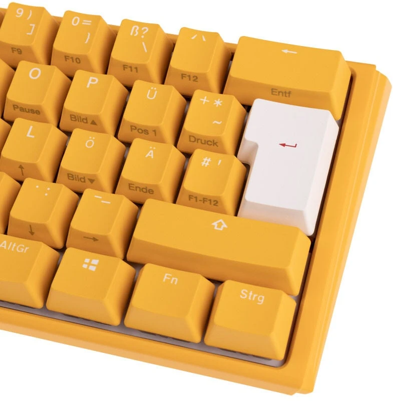 Klaviatūra Ducky One 3 Geltona Mini Cherry MX Raudona (DKON2161ST-RDEPDYDYYYC1)