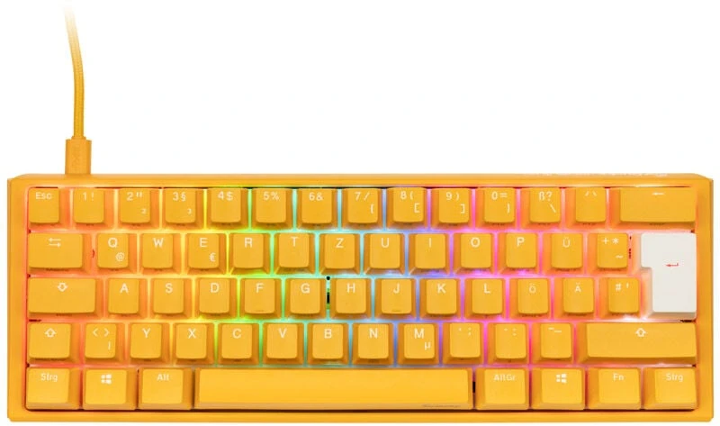 Klaviatūra Ducky One 3 Geltona Mini Cherry MX Raudona (DKON2161ST-RDEPDYDYYYC1)