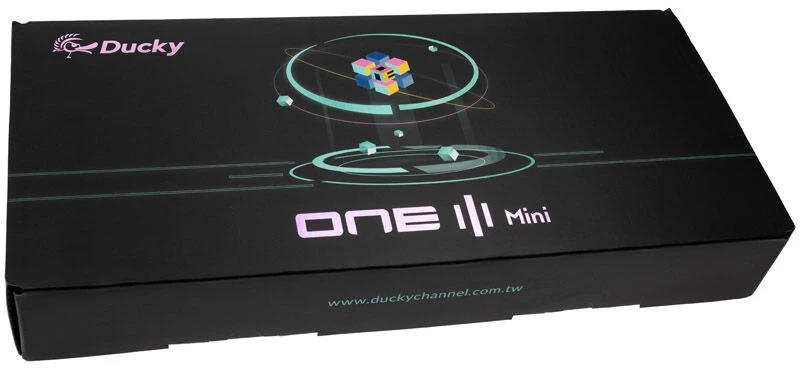 Ducky One 3 Geltona Mini klaviatūra žaidimams, RGB LED – MX–Juodas – DE išdėstymas