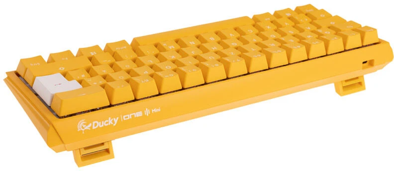 Ducky One 3 Geltona Mini klaviatūra žaidimams, RGB LED – MX–Juodas – DE išdėstymas