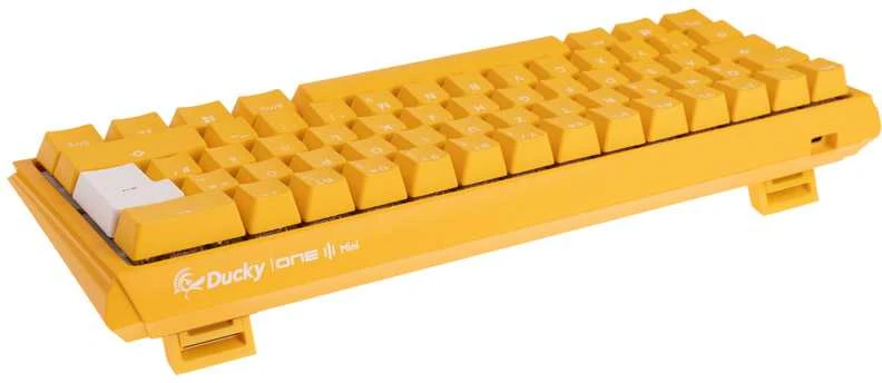 Ducky One 3 geltona mini žaidimų klaviatūra, RGB LED - MX Speed Sidabrinis