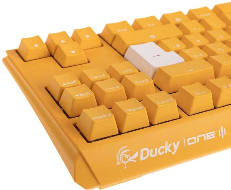 Ducky One 3 Geltona TKL Klaviatūra žaidimams, RGB LED - MX-Silent-Raudona