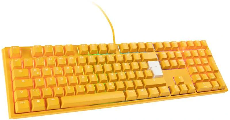 Ducky One 3 Geltona Klaviatūra žaidimams, RGB LED - MX-Clear