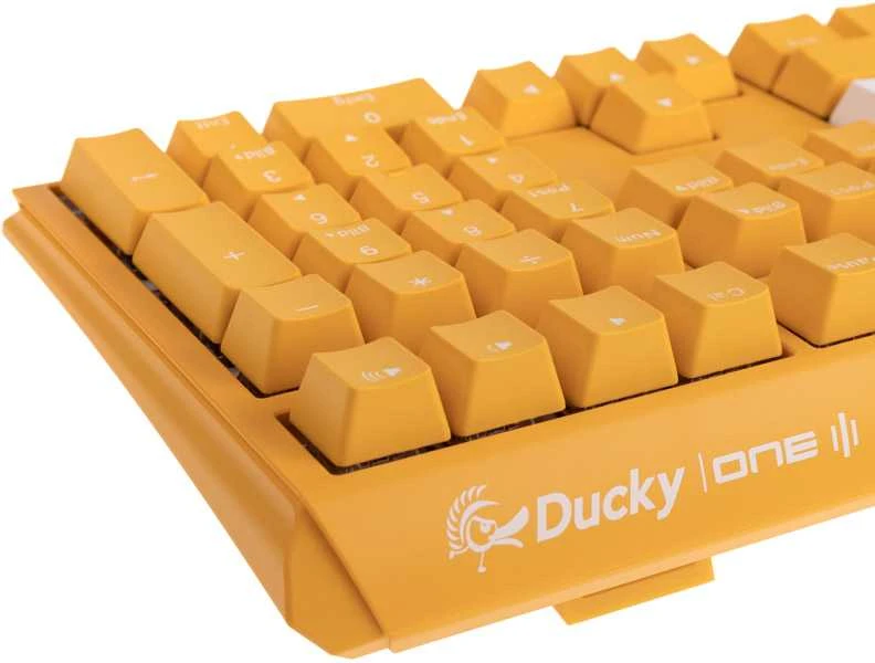 Ducky One 3 Geltona Klaviatūra žaidimams, RGB LED - MX-Clear