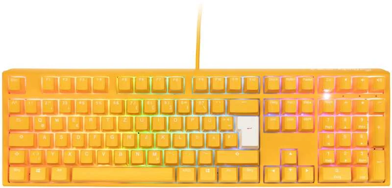 Ducky One 3 Geltona Klaviatūra žaidimams, RGB LED - MX-Raudona