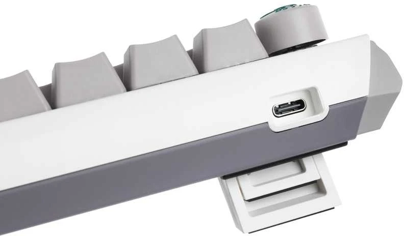 Ducky One 3 Mist Pilkas Mini Klaviatūra žaidimams, RGB LED - MX-Silent-Raudona