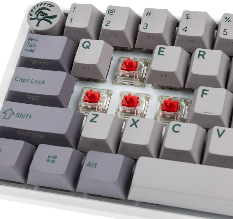 Klaviatūra Ducky One 3 Mist Pilkas MX-Raudona (US)